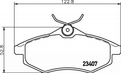 HELLA PAGID 8db355010161 -  Комплект тормозных колодок, дисковый тормоз